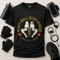 Plays Well With Others Swinger Couples Upside Down Pineapple Performance Shirt