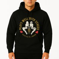 Plays Well With Others Swinger Couples Upside Down Pineapple Hoodie