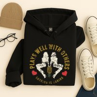 Plays Well With Others Swinger Couples Upside Down Pineapple Hoodie