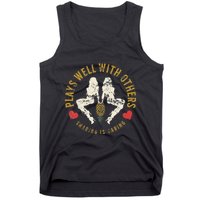 Plays Well With Others Swinger Couples Upside Down Pineapple Tank Top