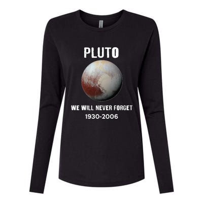 Pluto We Will Never Forget Gift Womens Cotton Relaxed Long Sleeve T-Shirt