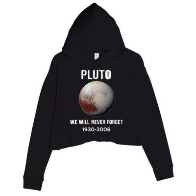 Pluto We Will Never Forget Gift Crop Fleece Hoodie