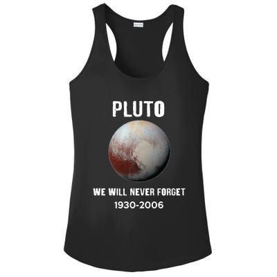 Pluto We Will Never Forget Gift Ladies PosiCharge Competitor Racerback Tank