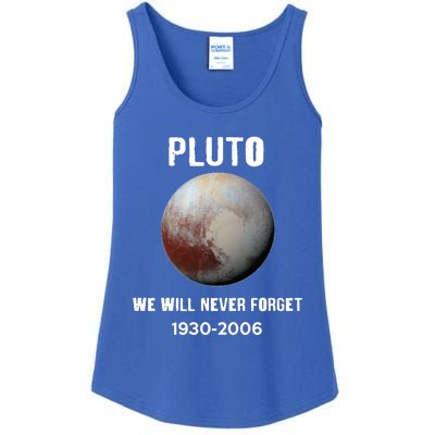 Pluto We Will Never Forget Gift Ladies Essential Tank