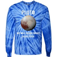 Pluto We Will Never Forget Gift Tie-Dye Long Sleeve Shirt