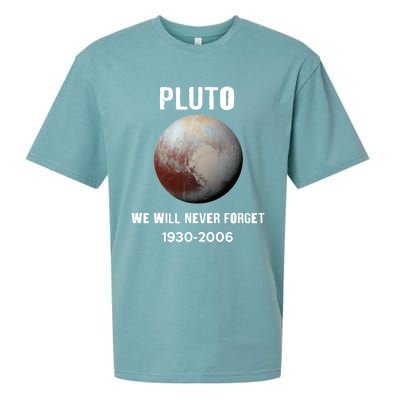 Pluto We Will Never Forget Gift Sueded Cloud Jersey T-Shirt