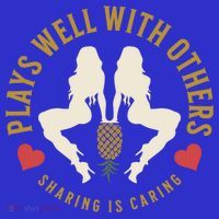 Plays Well With Others Swinger Couples Upside Down Pineapple Gift Apron