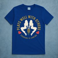 Plays Well With Others Swinger Couples Upside Down Pineapple Gift T-Shirt