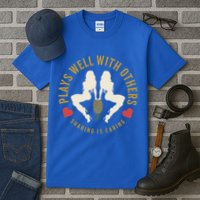 Plays Well With Others Swinger Couples Upside Down Pineapple Gift Tall T-Shirt