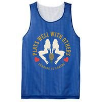 Plays Well With Others Swinger Couples Upside Down Pineapple Gift Mesh Reversible Basketball Jersey Tank