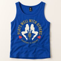 Plays Well With Others Swinger Couples Upside Down Pineapple Gift Tank Top