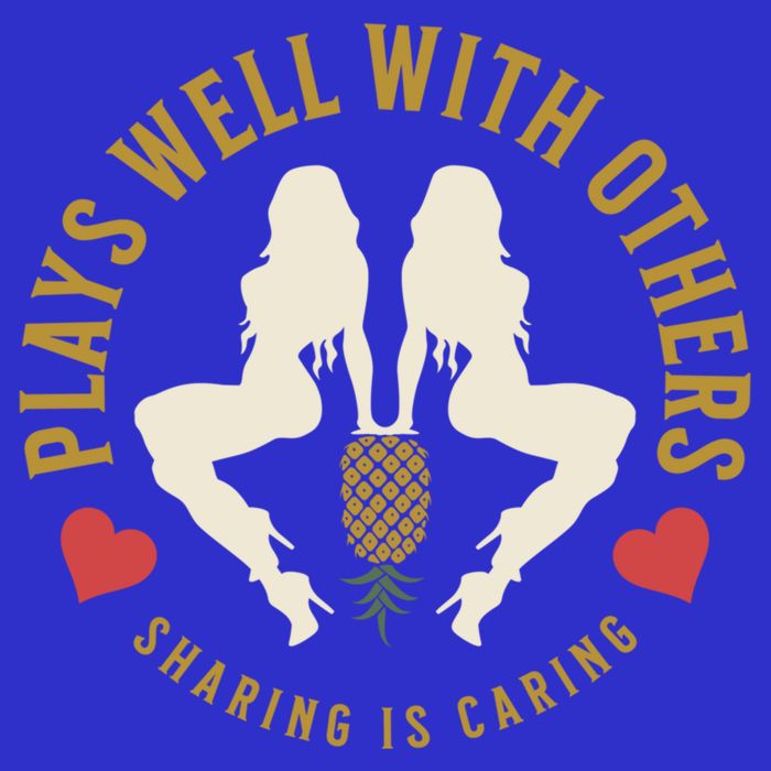 Plays Well With Others Swinger Couples Upside Down Pineapple Gift Tank Top