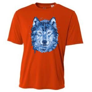 Polygon Wolf Wild Animal Cooling Performance Crew T-Shirt