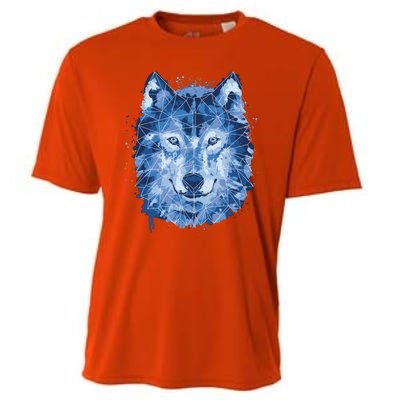 Polygon Wolf Wild Animal Cooling Performance Crew T-Shirt