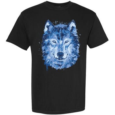 Polygon Wolf Wild Animal Garment-Dyed Heavyweight T-Shirt