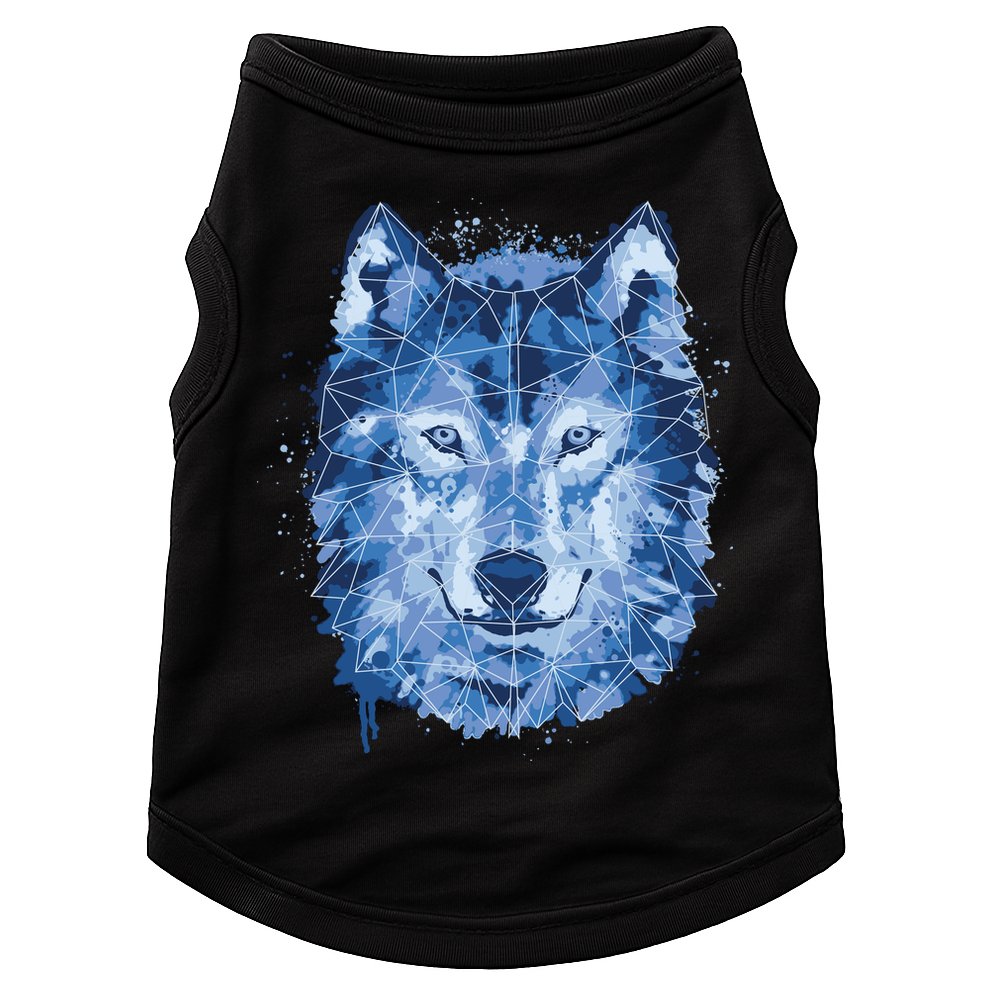 Polygon Wolf Wild Animal Doggie Tank