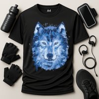 Polygon Wolf Wild Animal Cooling Performance Crew T-Shirt