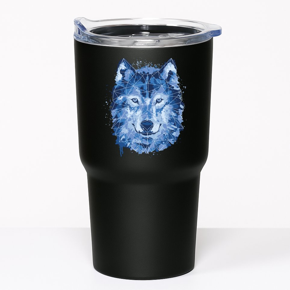 Polygon Wolf Wild Animal Tumbler