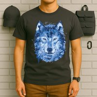 Polygon Wolf Wild Animal T-Shirt