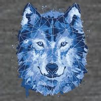 Polygon Wolf Wild Animal T-Shirt