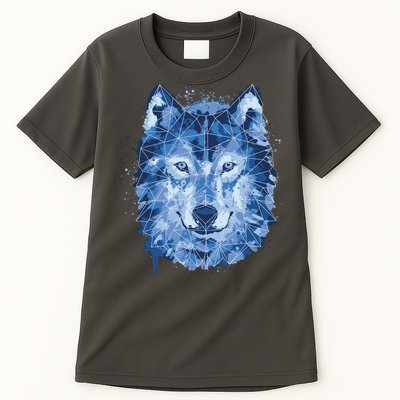 Polygon Wolf Wild Animal Tall T-Shirt