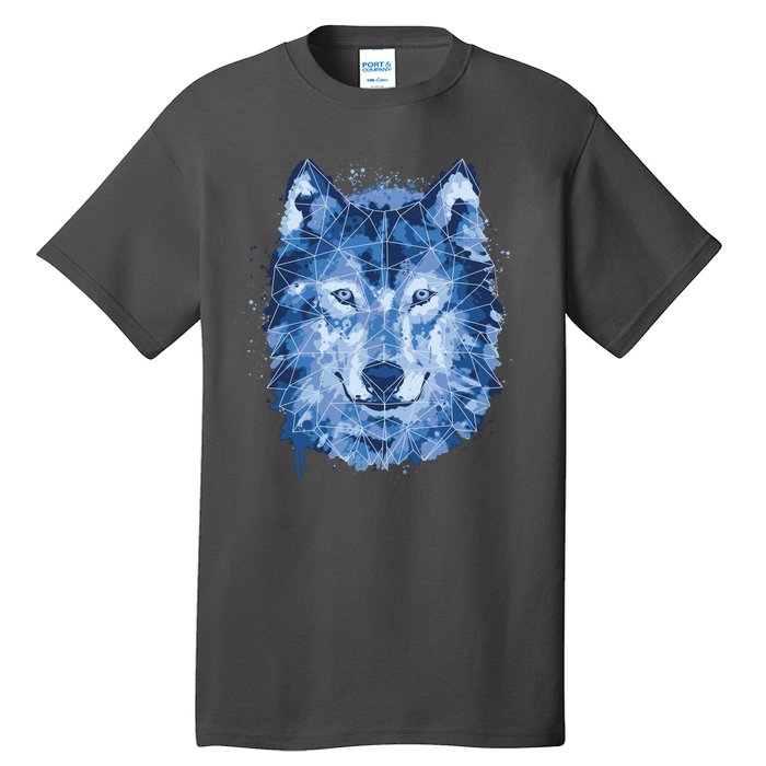 Polygon Wolf Wild Animal Tall T-Shirt