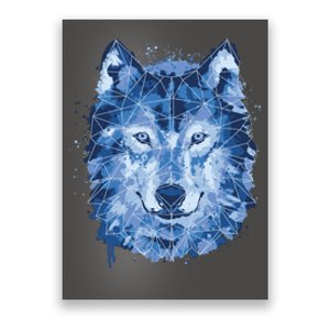 Polygon Wolf Wild Animal Poster