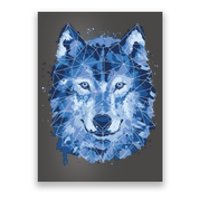 Polygon Wolf Wild Animal Poster