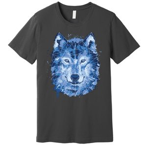 Polygon Wolf Wild Animal Premium T-Shirt