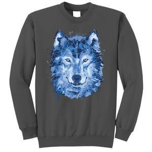 Polygon Wolf Wild Animal Tall Sweatshirt