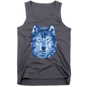 Polygon Wolf Wild Animal Tank Top