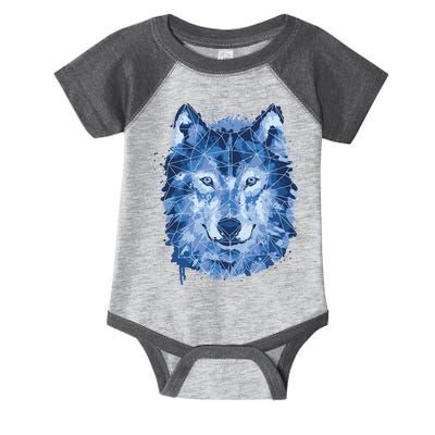 Polygon Wolf Wild Animal Infant Baby Jersey Bodysuit
