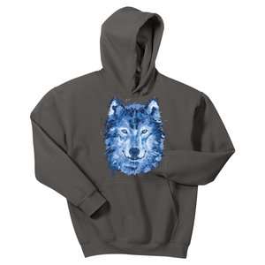 Polygon Wolf Wild Animal Kids Hoodie