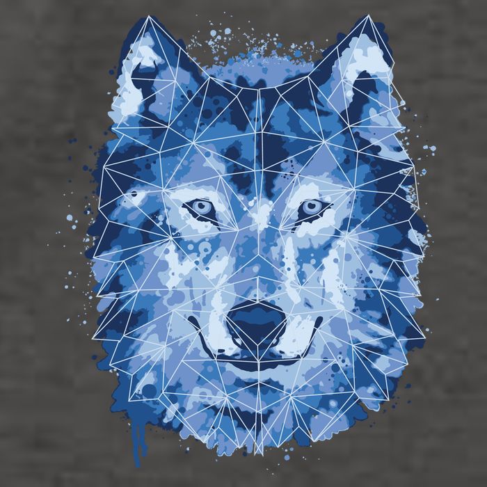 Polygon Wolf Wild Animal Vector Backpack