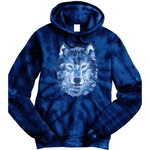 Polygon Wolf Wild Animal Tie Dye Hoodie