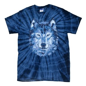 Polygon Wolf Wild Animal Tie-Dye T-Shirt