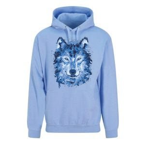 Polygon Wolf Wild Animal Unisex Surf Hoodie