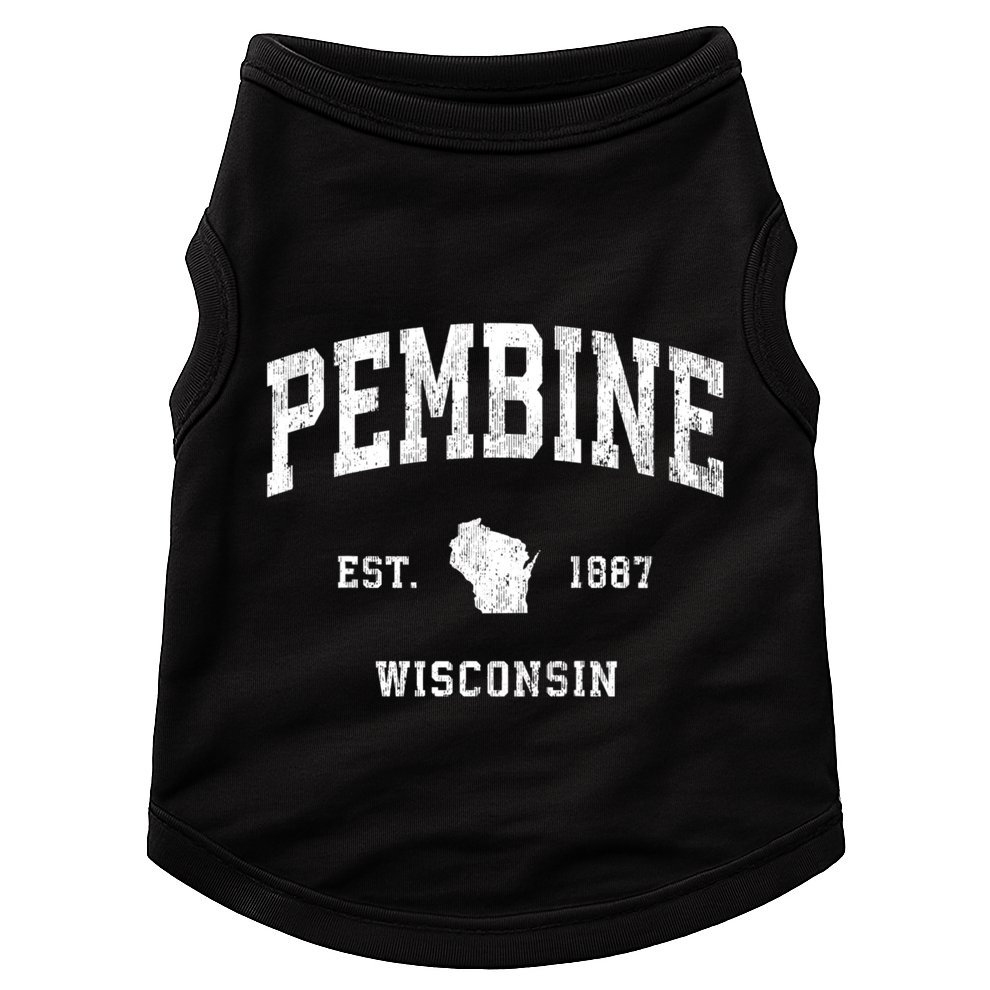 Pembine Wisconsin Wi Vintage Athletic Sports Doggie Tank
