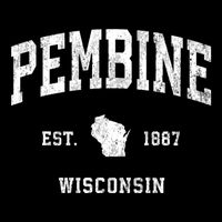 Pembine Wisconsin Wi Vintage Athletic Sports Doggie Tank