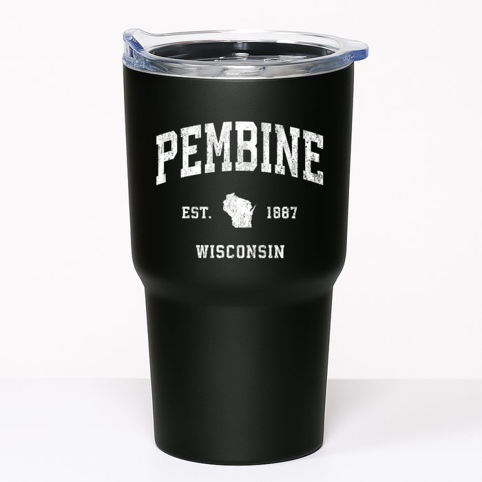 Pembine Wisconsin Wi Vintage Athletic Sports Tumbler