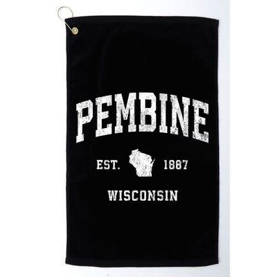 Pembine Wisconsin Wi Vintage Athletic Sports Golf Towel