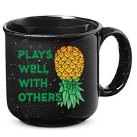 Plays Well With Others Upside Down Pineapple Meaningful Gift Polyamory Gift 15oz Campfire Ceramic Mug