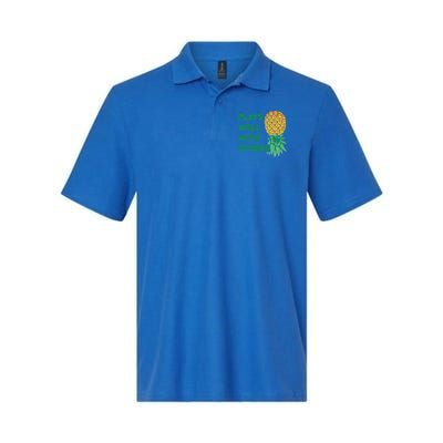 Plays Well With Others Upside Down Pineapple Meaningful Gift Polyamory Gift Polo