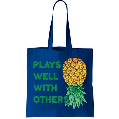 Plays Well With Others Upside Down Pineapple Meaningful Gift Polyamory Gift Bag