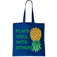 Plays Well With Others Upside Down Pineapple Meaningful Gift Polyamory Gift Bag