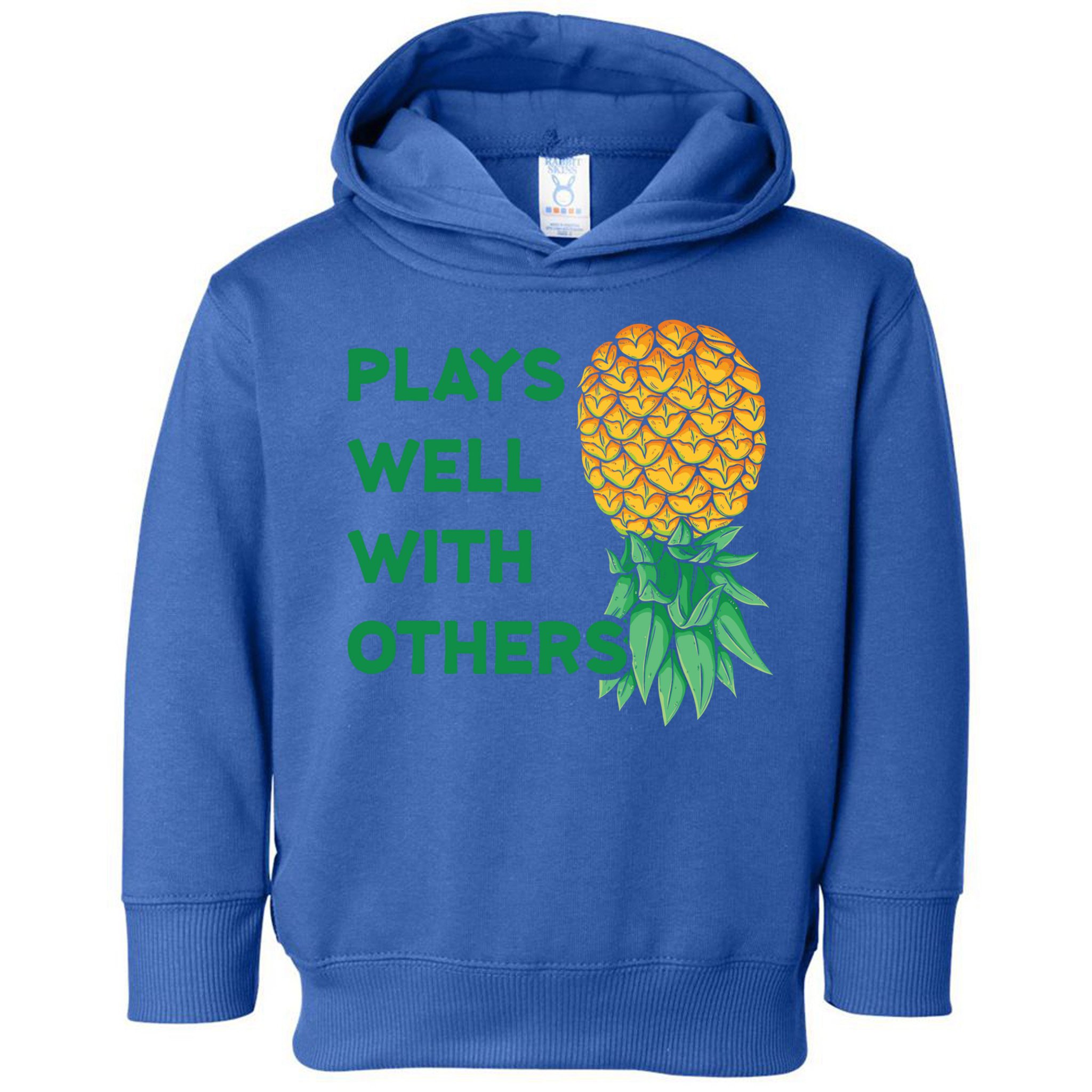 Plays Well With Others Upside Down Pineapple Meaningful Gift Polyamory Gift Toddler Hoodie