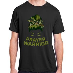 Prayer Warrior Women Camo Faith God Jesus Christian Adult ChromaSoft Performance T-Shirt