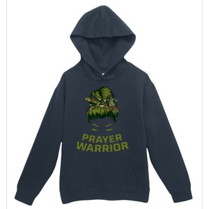 Prayer Warrior Women Camo Faith God Jesus Christian Urban Pullover Hoodie