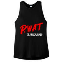 Peyton Watson Wearing P.Wat Too Keep Points Off The Board Ladies PosiCharge Tri-Blend Wicking Tank