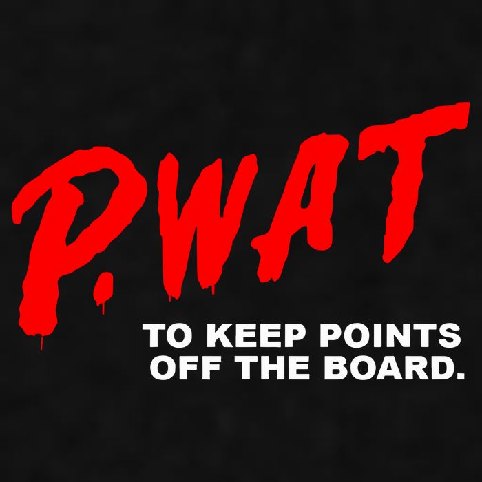 Peyton Watson Wearing P.Wat Too Keep Points Off The Board Ladies PosiCharge Tri-Blend Wicking Tank